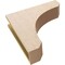 Ekena Millwork 5"W x 20"D x 20"H Thin Legacy Rough Cedar Woodgrain TimberThane Corbel, Primed Tan CORUR05X20X20LGYRCPR - alternate 3